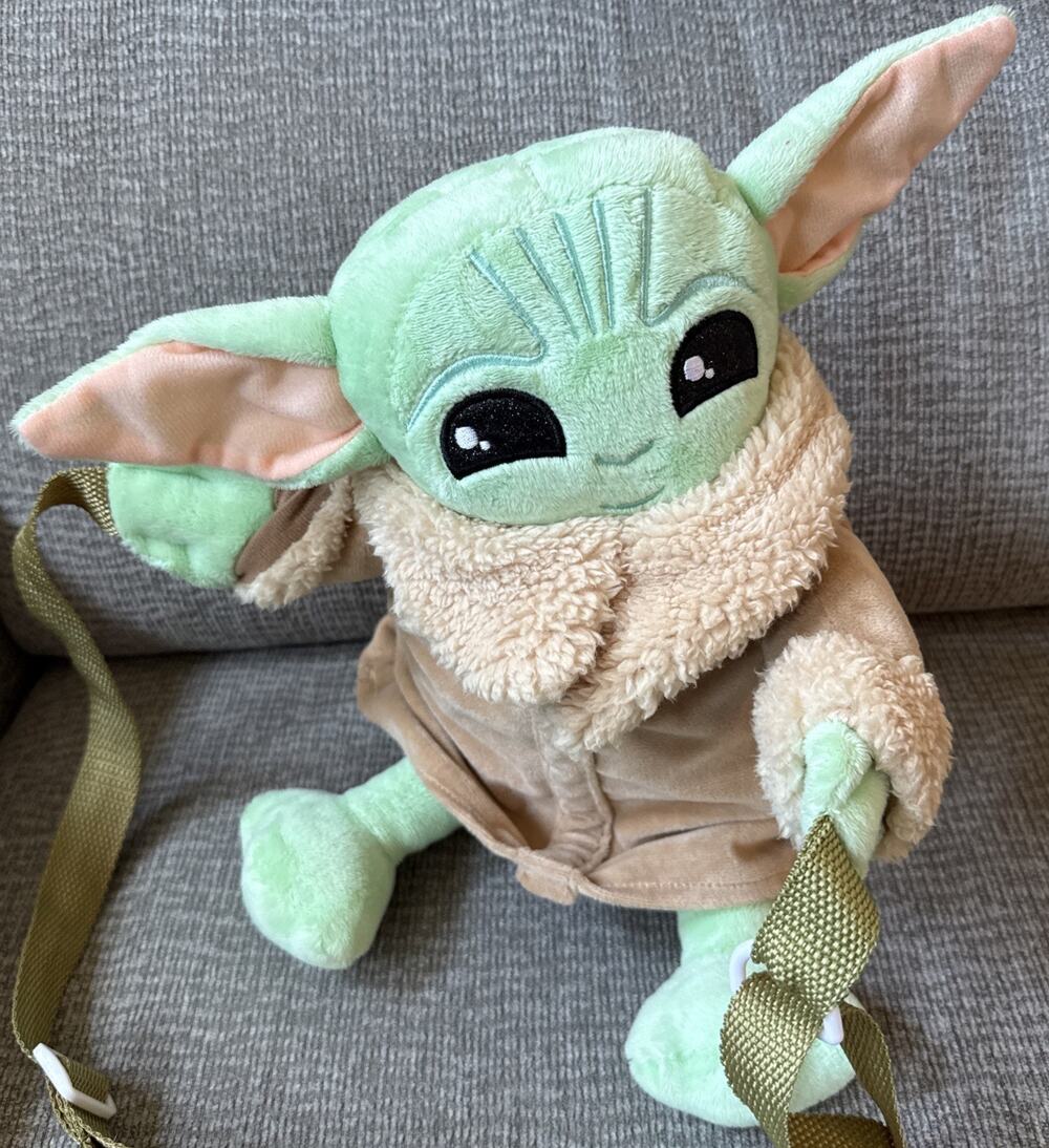 Star Wars Grogu Baby Yoda Plush Crossbody Bag Backpack Lucasfilm Mandalorian
